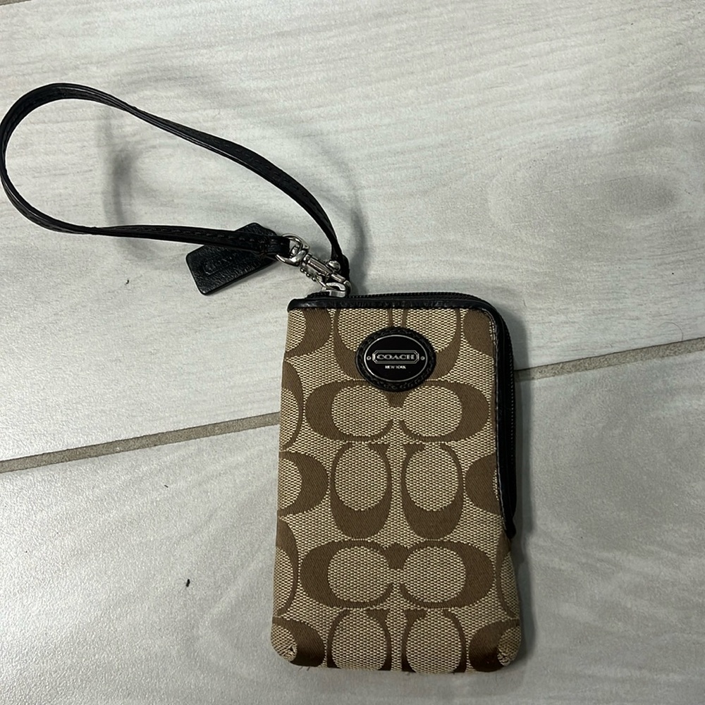 Coach wristlet/phone case
